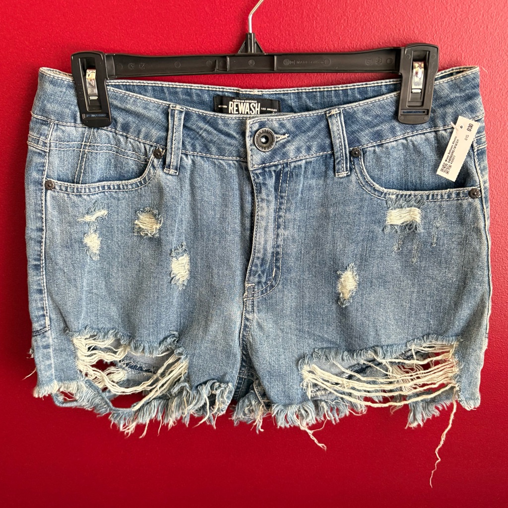 Denim Rewash Brand Shorts